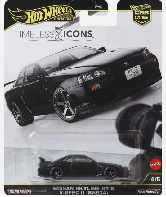 Hot Wheels Premium – Nissan Skyline GT-R V-Spec II (BNR34) | Timeless Icons